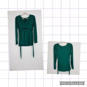 Oh Baby by Motherhood Emerald Green Babydoll Top
